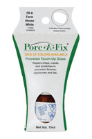 
                Porc-A-Fix offers a simple, affordable way to repair cracks, scratches and small chips in your porcelain bathroom & kitchen fixtures, appliances and tiles.  It can be used on ceramic, porcelain, cast iron, steel and much more. 
              