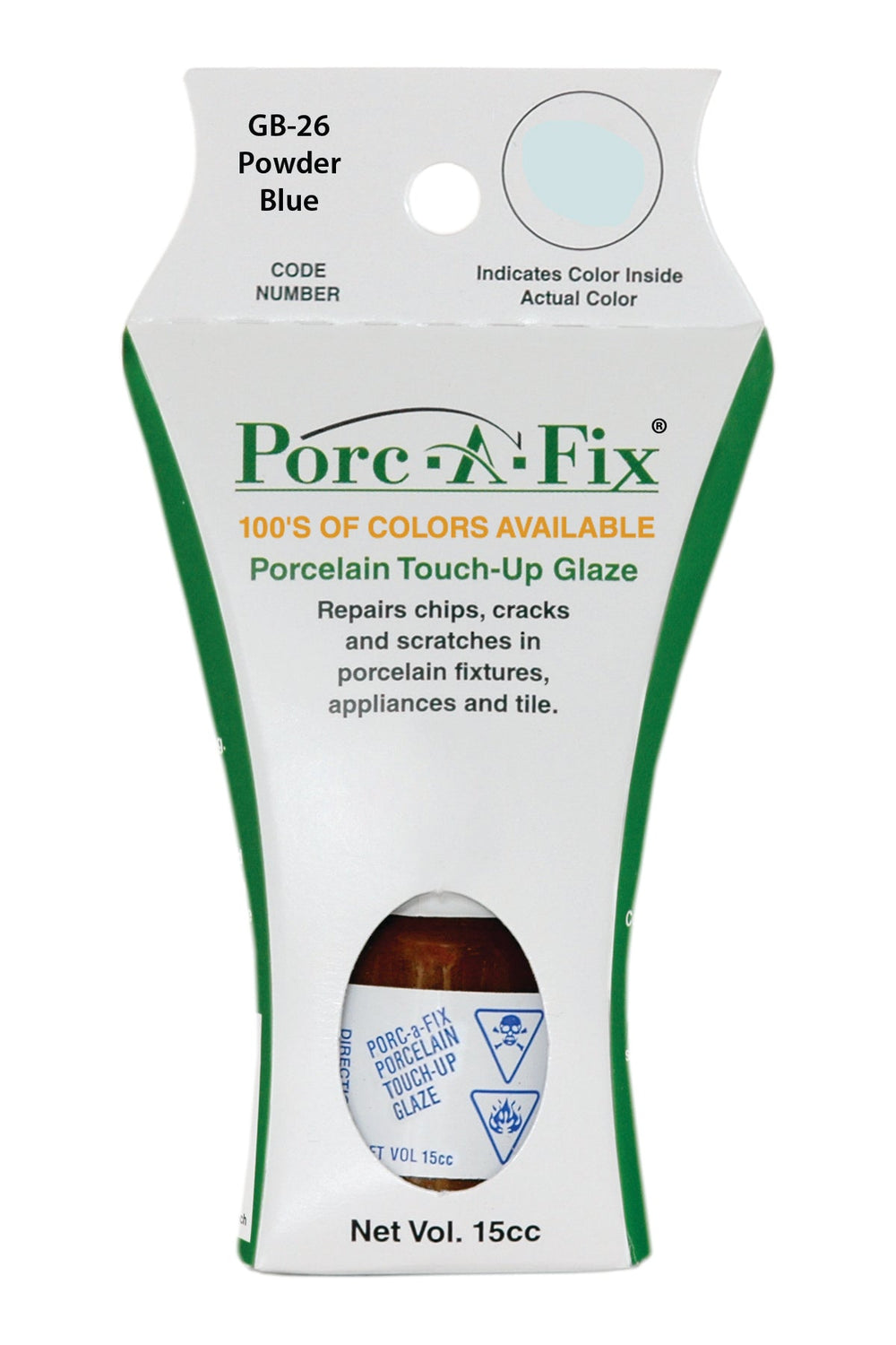 Porc-A-Fix offers a simple, affordable way to repair cracks, scratches and small chips in your porcelain bathroom & kitchen fixtures, appliances and tiles.  It can be used on ceramic, porcelain, cast iron, steel and much more. 