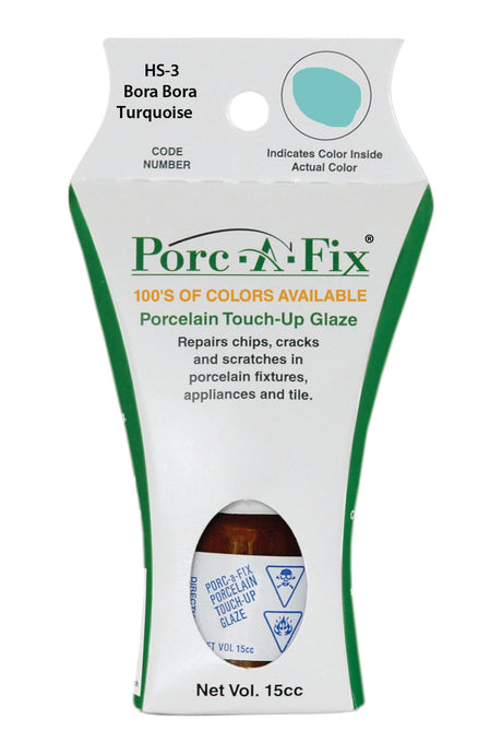 Porc-A-Fix offers a simple, affordable way to repair cracks, scratches and small chips in your porcelain bathroom & kitchen fixtures, appliances and tiles.  It can be used on ceramic, porcelain, cast iron, steel and much more. 