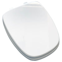 Eljer Emblem Elongated Square Front Wood Toilet Seat - WHITE (Replacement For 124-0205)