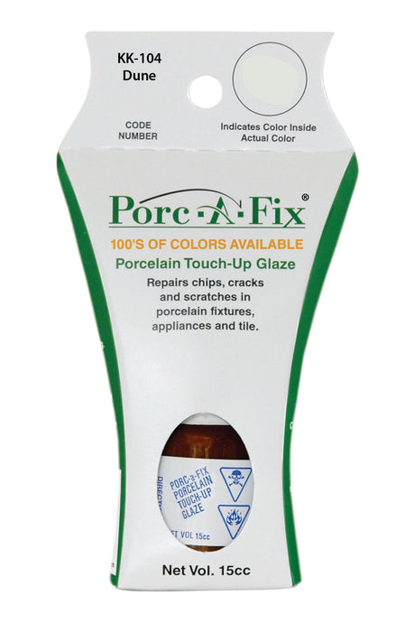 Porc-A-Fix offers a simple, affordable way to repair cracks, scratches and small chips in your porcelain bathroom & kitchen fixtures, appliances and tiles.  It can be used on ceramic, porcelain, cast iron, steel and much more. 
