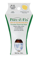 
                Porc-A-Fix offers a simple, affordable way to repair cracks, scratches and small chips in your porcelain bathroom & kitchen fixtures, appliances and tiles.  It can be used on ceramic, porcelain, cast iron, steel and much more. 
              