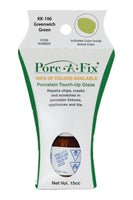 
                Porc-A-Fix offers a simple, affordable way to repair cracks, scratches and small chips in your porcelain bathroom & kitchen fixtures, appliances and tiles.  It can be used on ceramic, porcelain, cast iron, steel and much more. 
              