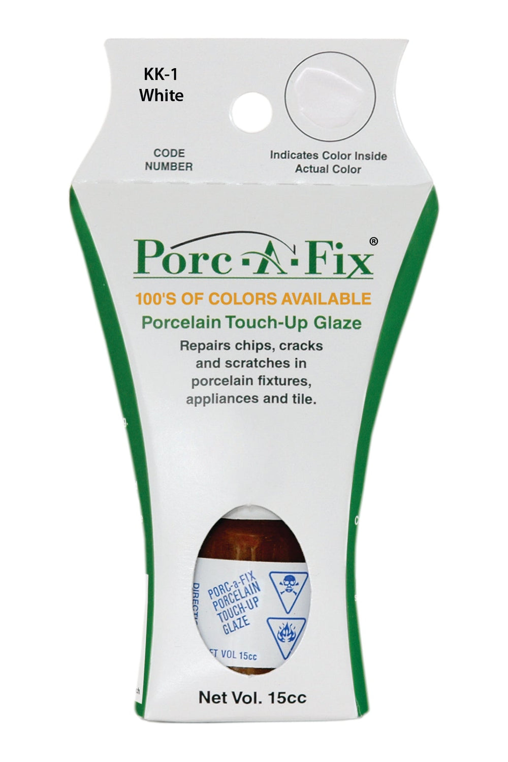 Porc-A-Fix offers a simple, affordable way to repair cracks, scratches and small chips in your porcelain bathroom & kitchen fixtures, appliances and tiles.  It can be used on ceramic, porcelain, cast iron, steel and much more. 