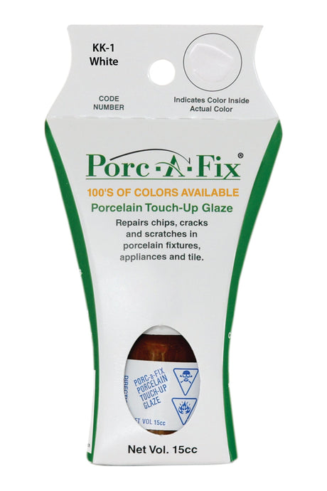 Porc-A-Fix offers a simple, affordable way to repair cracks, scratches and small chips in your porcelain bathroom & kitchen fixtures, appliances and tiles.  It can be used on ceramic, porcelain, cast iron, steel and much more. 
