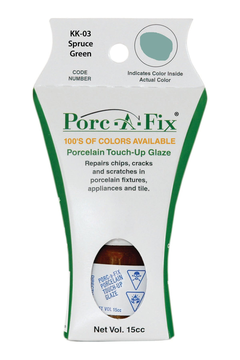 Porc-A-Fix offers a simple, affordable way to repair cracks, scratches and small chips in your porcelain bathroom & kitchen fixtures, appliances and tiles.  It can be used on ceramic, porcelain, cast iron, steel and much more. 