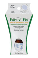 
                Porc-A-Fix offers a simple, affordable way to repair cracks, scratches and small chips in your porcelain bathroom & kitchen fixtures, appliances and tiles.  It can be used on ceramic, porcelain, cast iron, steel and much more. 
              