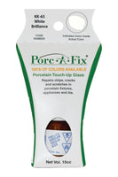 
                Porc-A-Fix offers a simple, affordable way to repair cracks, scratches and small chips in your porcelain bathroom & kitchen fixtures, appliances and tiles.  It can be used on ceramic, porcelain, cast iron, steel and much more. 
              