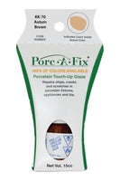 
                Porc-A-Fix offers a simple, affordable way to repair cracks, scratches and small chips in your porcelain bathroom & kitchen fixtures, appliances and tiles.  It can be used on ceramic, porcelain, cast iron, steel and much more. 
              