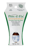 
                Porc-A-Fix offers a simple, affordable way to repair cracks, scratches and small chips in your porcelain bathroom & kitchen fixtures, appliances and tiles.  It can be used on ceramic, porcelain, cast iron, steel and much more. 
              