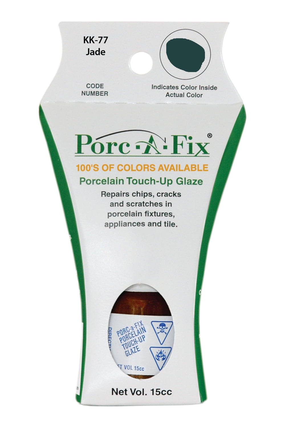 Porc-A-Fix offers a simple, affordable way to repair cracks, scratches and small chips in your porcelain bathroom & kitchen fixtures, appliances and tiles.  It can be used on ceramic, porcelain, cast iron, steel and much more. 