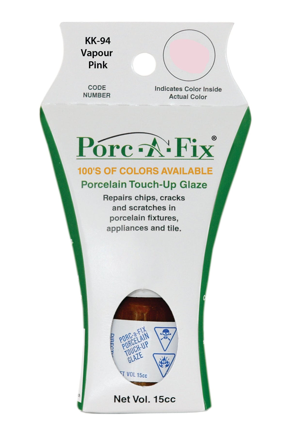 Porc-A-Fix offers a simple, affordable way to repair cracks, scratches and small chips in your porcelain bathroom & kitchen fixtures, appliances and tiles.  It can be used on ceramic, porcelain, cast iron, steel and much more. 