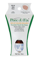 
                Porc-A-Fix offers a simple, affordable way to repair cracks, scratches and small chips in your porcelain bathroom & kitchen fixtures, appliances and tiles.  It can be used on ceramic, porcelain, cast iron, steel and much more. 
              