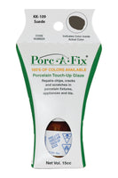 
                Porc-A-Fix offers a simple, affordable way to repair cracks, scratches and small chips in your porcelain bathroom & kitchen fixtures, appliances and tiles.  It can be used on ceramic, porcelain, cast iron, steel and much more. 
              