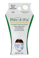 
                Porc-A-Fix offers a simple, affordable way to repair cracks, scratches and small chips in your porcelain bathroom & kitchen fixtures, appliances and tiles.  It can be used on ceramic, porcelain, cast iron, steel and much more. 
              