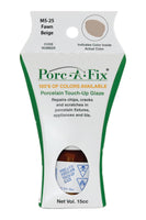 
                Porc-A-Fix offers a simple, affordable way to repair cracks, scratches and small chips in your porcelain bathroom & kitchen fixtures, appliances and tiles.  It can be used on ceramic, porcelain, cast iron, steel and much more. 
              