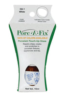 
                Porc-A-Fix offers a simple, affordable way to repair cracks, scratches and small chips in your porcelain bathroom & kitchen fixtures, appliances and tiles.  It can be used on ceramic, porcelain, cast iron, steel and much more. 
              