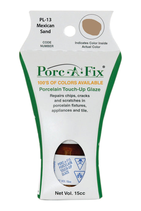 Porc-A-Fix offers a simple, affordable way to repair cracks, scratches and small chips in your porcelain bathroom & kitchen fixtures, appliances and tiles.  It can be used on ceramic, porcelain, cast iron, steel and much more. 