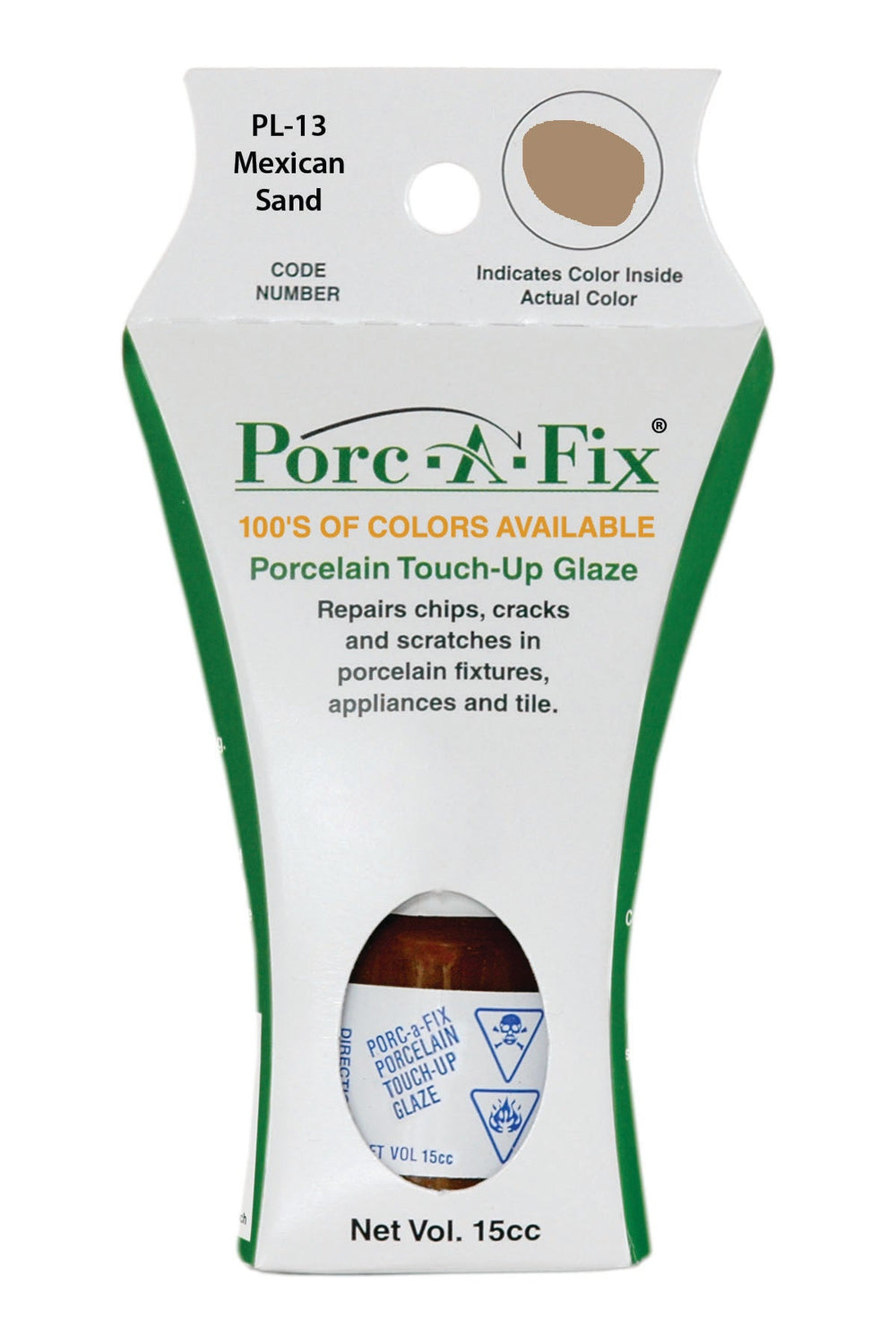 Porc-A-Fix offers a simple, affordable way to repair cracks, scratches and small chips in your porcelain bathroom & kitchen fixtures, appliances and tiles.  It can be used on ceramic, porcelain, cast iron, steel and much more. 