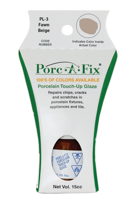 Porc-A-Fix offers a simple, affordable way to repair cracks, scratches and small chips in your porcelain bathroom & kitchen fixtures, appliances and tiles.  It can be used on ceramic, porcelain, cast iron, steel and much more. 