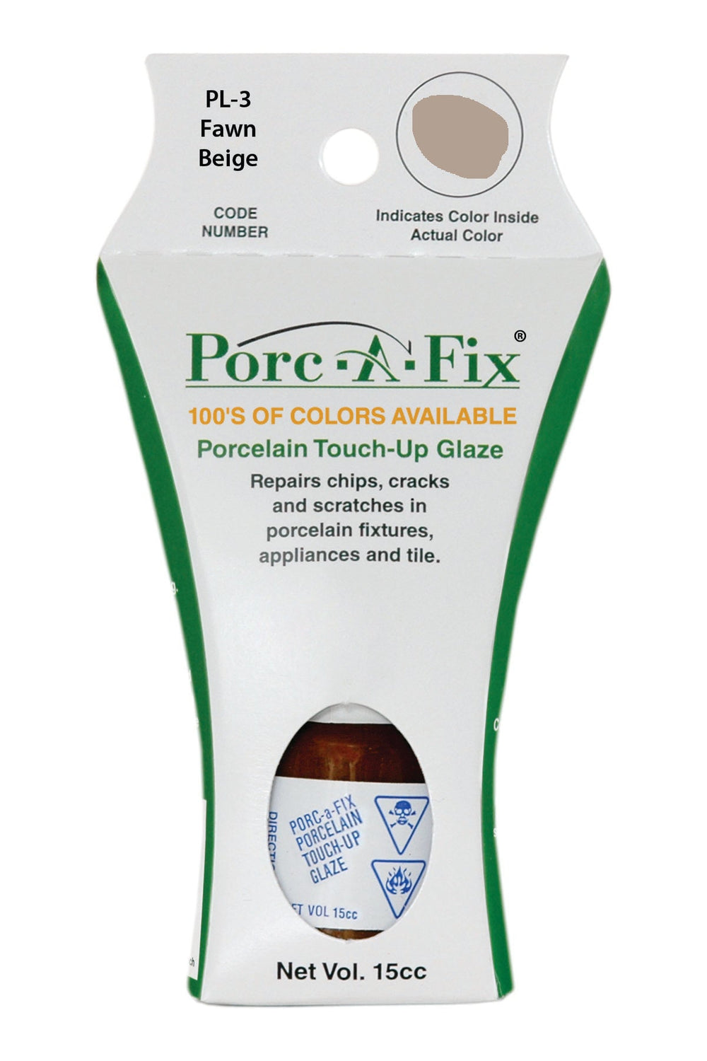 Porc-A-Fix offers a simple, affordable way to repair cracks, scratches and small chips in your porcelain bathroom & kitchen fixtures, appliances and tiles.  It can be used on ceramic, porcelain, cast iron, steel and much more. 