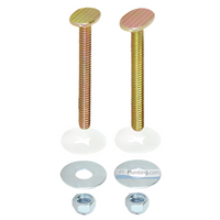 Pair of Extra Long Johni-Bolts 5/16" Diameter x 3-1/2" Solid Brass