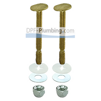 Pair of Long Johni-Bolts 5/16" Diameter x 2-1/4" Solid Brass