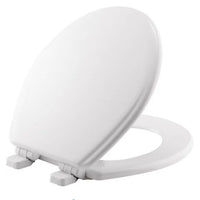 Briggs Round Front Toilet Seat - WHITE