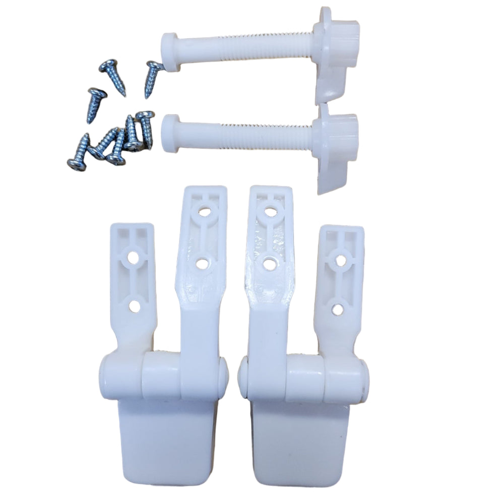 Kohler Pair of Replacement Hinges For Rochelle Wood Toilet Seat (1014072) - WHITE
