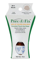 
                Porc-A-Fix offers a simple, affordable way to repair cracks, scratches and small chips in your porcelain bathroom & kitchen fixtures, appliances and tiles.  It can be used on ceramic, porcelain, cast iron, steel and much more. 
              