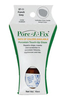 
                Porc-A-Fix offers a simple, affordable way to repair cracks, scratches and small chips in your porcelain bathroom & kitchen fixtures, appliances and tiles.  It can be used on ceramic, porcelain, cast iron, steel and much more. 
              