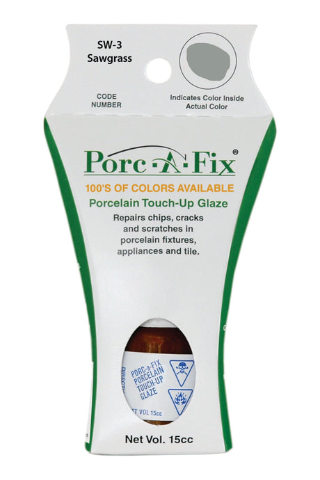 Porc-A-Fix offers a simple, affordable way to repair cracks, scratches and small chips in your porcelain bathroom & kitchen fixtures, appliances and tiles.  It can be used on ceramic, porcelain, cast iron, steel and much more. 
