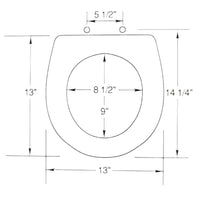 Marine & RV Toilet Seat WHITE