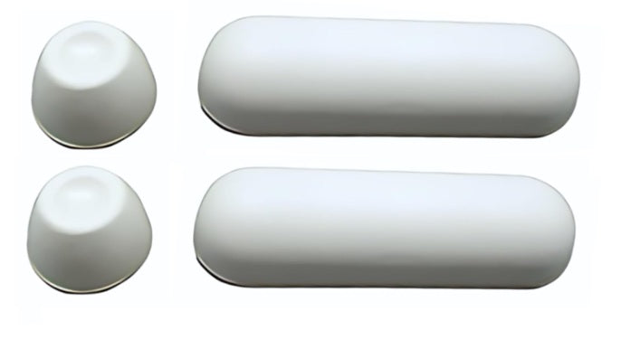 Toilet Seat Bumper Kit Stick On - WHITE