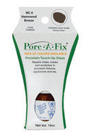 
                Porc-A-Fix offers a simple, affordable way to repair cracks, scratches and small chips in your porcelain bathroom & kitchen fixtures, appliances and tiles.  It can be used on ceramic, porcelain, cast iron, steel and much more. 
              