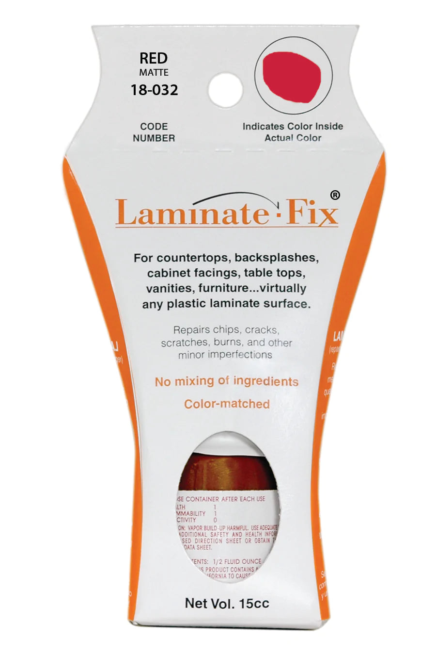 Laminate-Fix® fills and repairs nicks, chips, scratches, burns, small cracks and other minor imperfections on laminate surfaces.