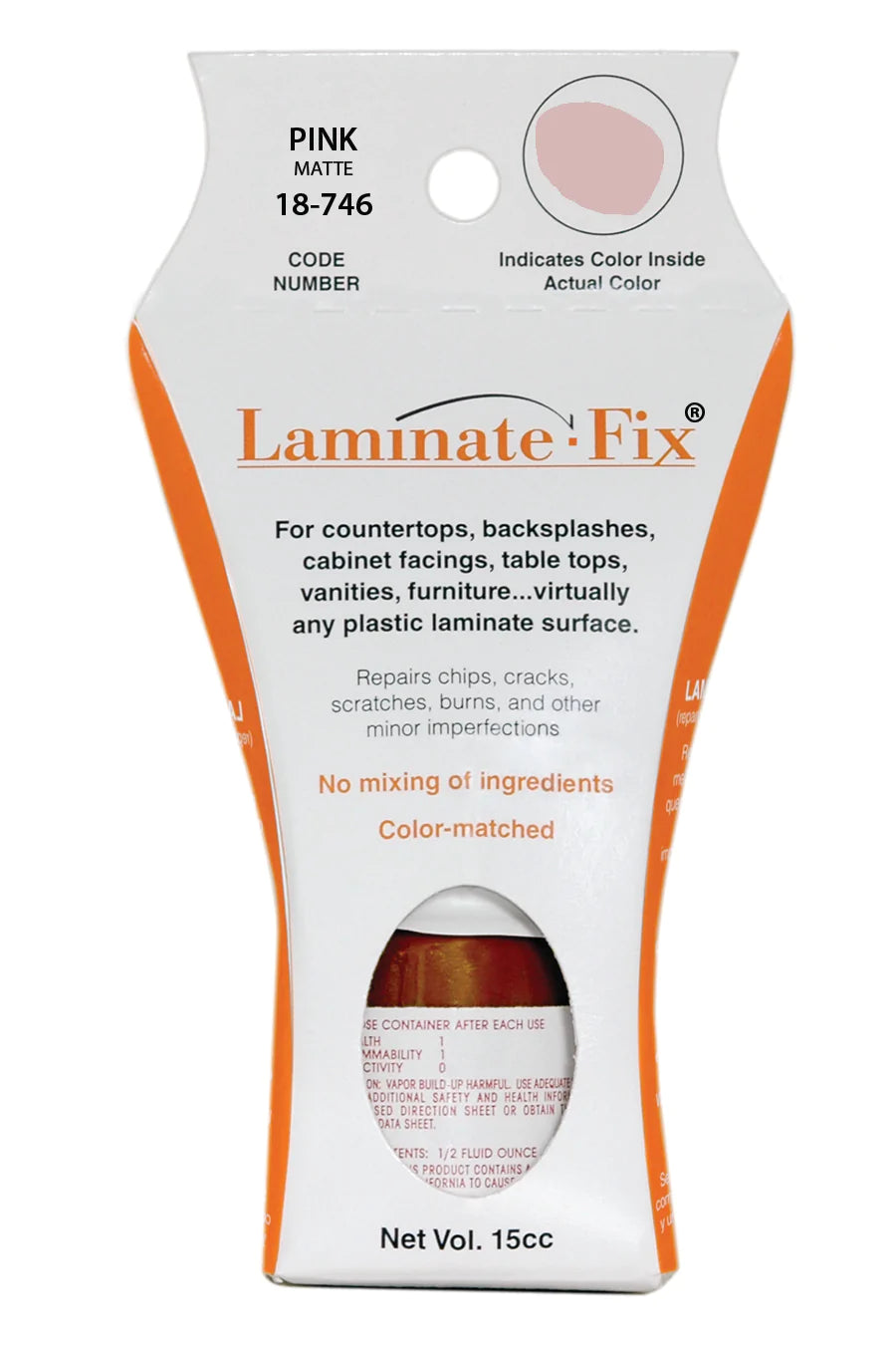 Laminate-Fix® fills and repairs nicks, chips, scratches, burns, small cracks and other minor imperfections on laminate surfaces.