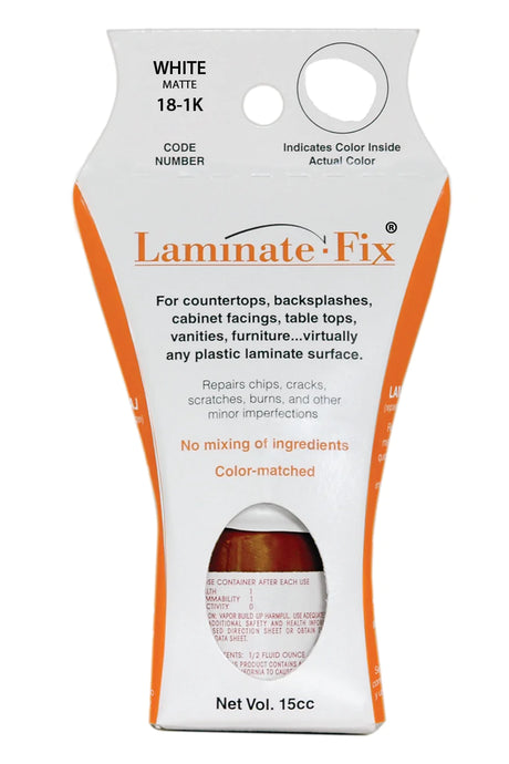 Laminate-Fix® fills and repairs nicks, chips, scratches, burns, small cracks and other minor imperfections on laminate surfaces.