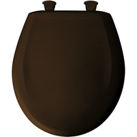 Briggs Round Front Toilet Seat - CAFE BROWN