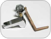 Briggs & Case Toilet Tank Cast Brass Arm Handle - CHROME (SP-7)