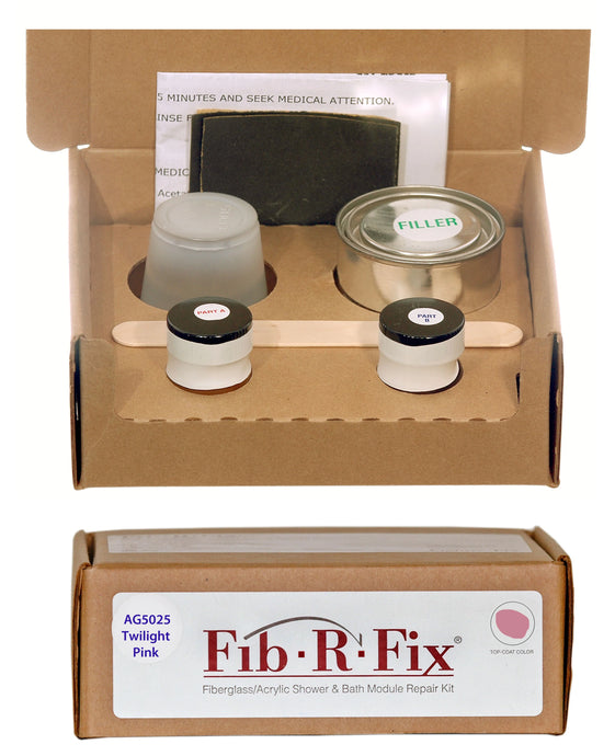 Fiberglass/Acrylic Shower & Bath Module Repair Kit

Repair chips, small cracks and holes in fiberglass and acrylic bathroom fixtures.
Specific color matches to bathroom fixture manufacture’s specifications.
