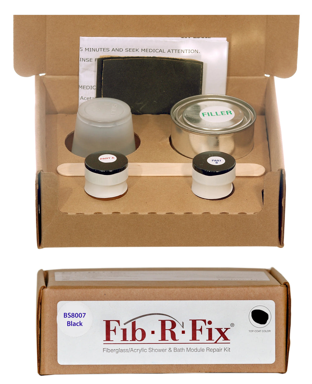 Fiberglass/Acrylic Shower & Bath Module Repair Kit

Repair chips, small cracks and holes in fiberglass and acrylic bathroom fixtures.
Specific color matches to bathroom fixture manufacture’s specifications.
