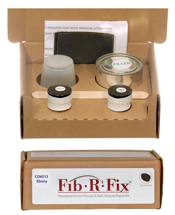 Fiberglass/Acrylic Shower & Bath Module Repair Kit

Repair chips, small cracks and holes in fiberglass and acrylic bathroom fixtures.
Specific color matches to bathroom fixture manufacture’s specifications.
