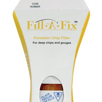 Fill-A-Fix® is recommended to fill large cracks, chips and dents in porcelain fixtures when the damage is too deep for Porc-A-Fix alone.