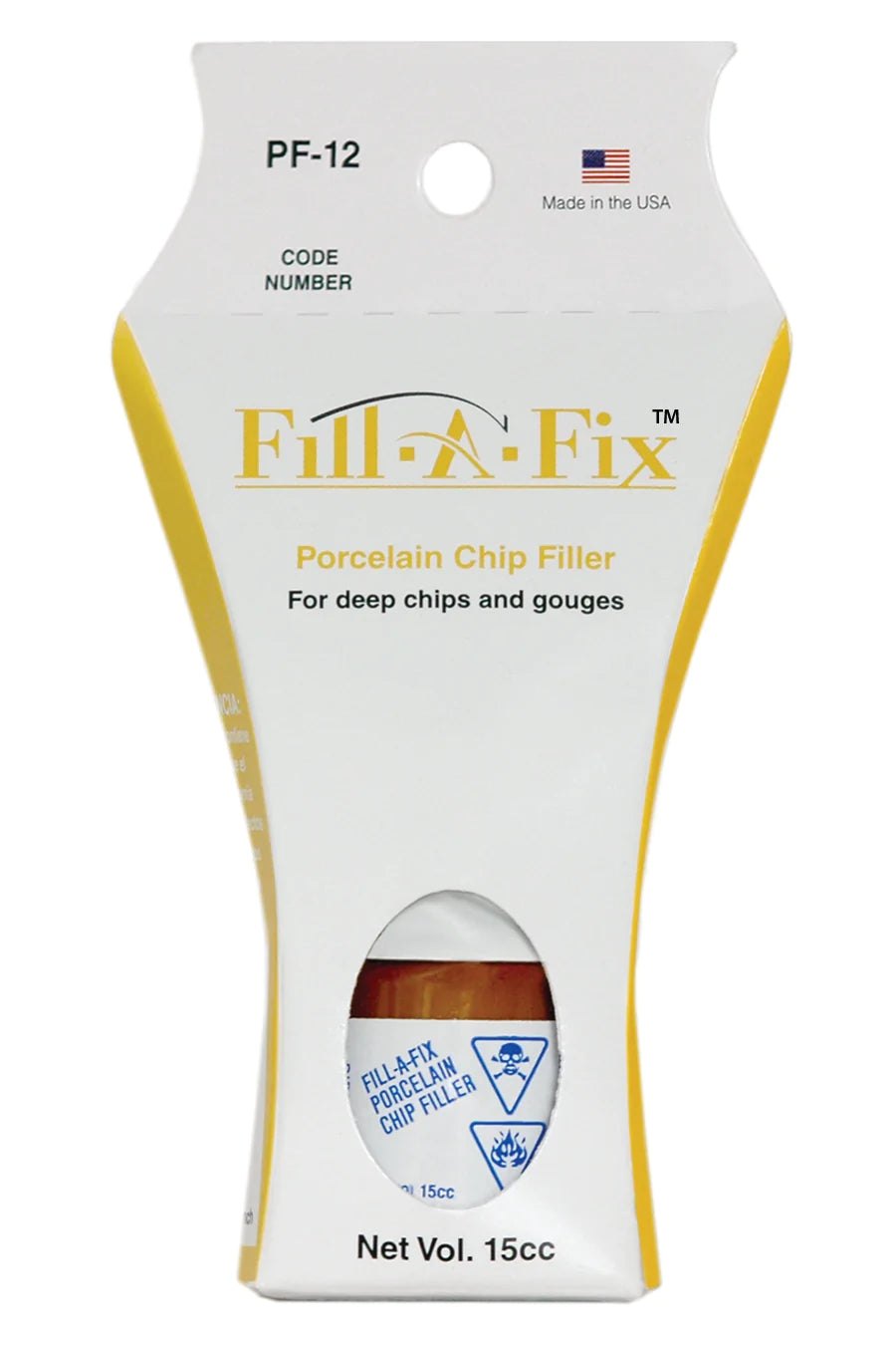 Fill-A-Fix® is recommended to fill large cracks, chips and dents in porcelain fixtures when the damage is too deep for Porc-A-Fix alone.