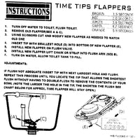 Replacement 2" Blue Flapper With Baffles