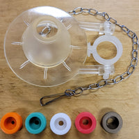 Replacement 2" Clear Flappers With Baffles & Clamps