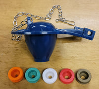 
                Replacement 2" Blue Flapper With Baffles - DPF-Plumbing
              