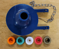 
                Replacement 2" Blue Flapper With Baffles - DPF-Plumbing
              