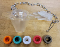 
                Replacement 2" Clear Flappers With Baffles & Clamps - DPF-Plumbing
              